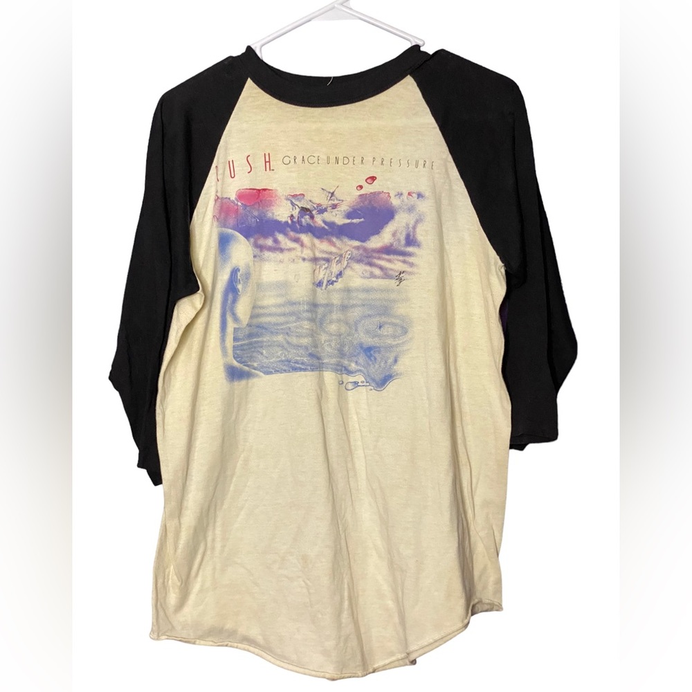 Vintage 1984 Rush Grace Under Pressure Tour Shirt